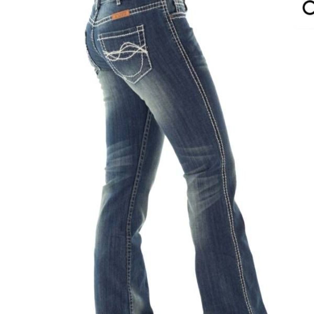 Cowgirl Tuff DFMI Cream Jeans sz 35x33